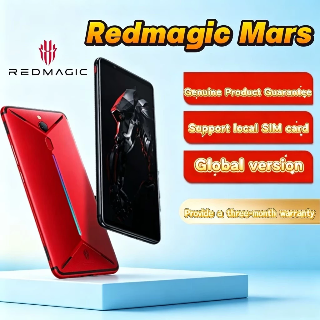 โทรศัพท์มือถือ Redmagic Mars มือสอง 128GB สีระบบทั่วโลกเต็มรูปแบบรองรับโทรศัพท์มือถือเดิมในสต็อกจัดส่งรับประกัน 3 เดือน