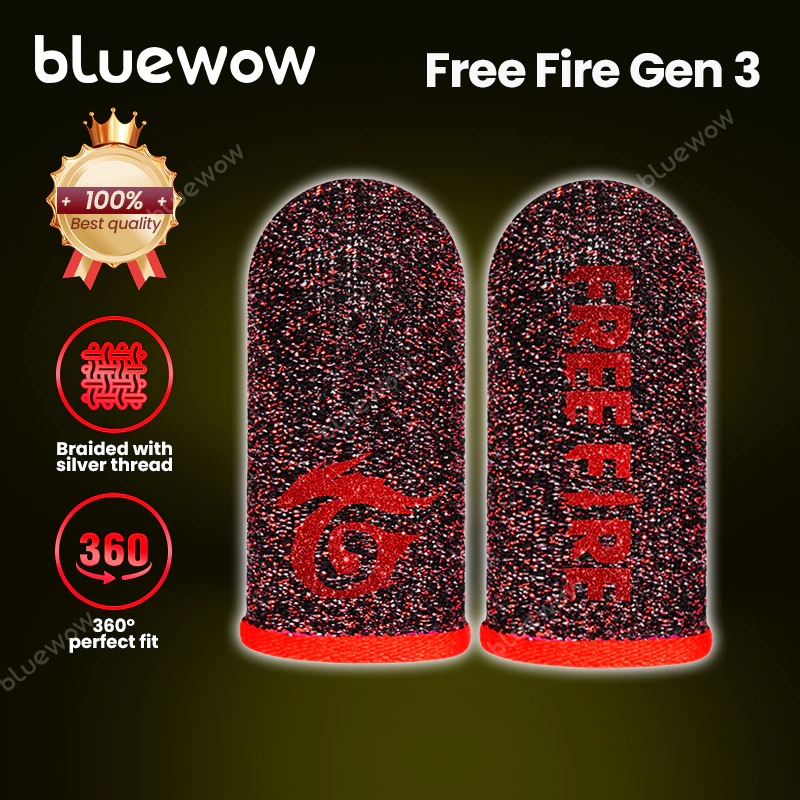Free Fire BlueWow Gaming Finger Sleeve,Fiber Breathable Game Controller อุปกรณ์เสริม SweatProof Gaming Thumb Sleeve