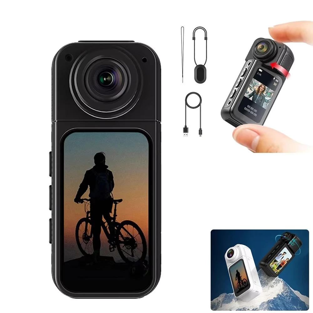 ใหม่ S70 Thumb กล้อง 2.7K Ultra HD 1.47 นิ้วจอแสดงผล IPS Mini WIFI กล้องแบบพกพาแฮนด์ฟรีเครื่องบันทึกวิดีโอ Action กล้อง