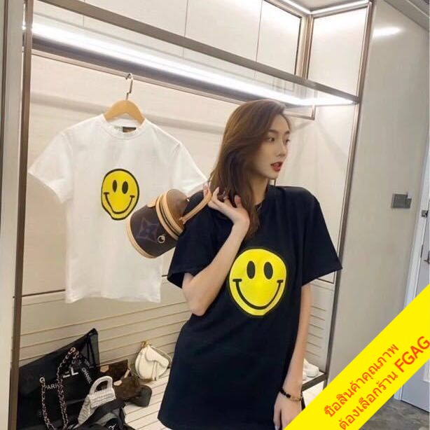 พร้อมส่งเสื้อยืดพิมพ์ลายการ์ตูนน่ารัก Oversize Tshirt dna เสื้อผ้าแฟชั่นวัยรุ่นสไตล์เกาหลี เสื้อยืดแขนสั้นผู้หญิง