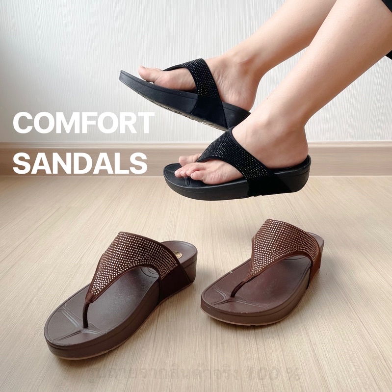 กรอกโค้ด INC525BR ลดเพิ่ม 30มาใหม่ รองเท้าแตะ ฟิบฟอบ ผู้หญิง แฟชั่น คีบสไตล์ FlipFlop Classic หน้าเพชรเต็ม เพชรจุด