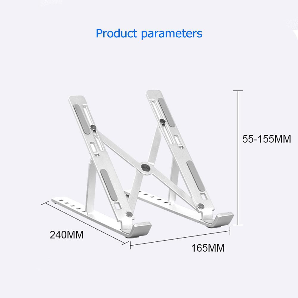 Notebook stand แท่นพับแบบพกพาแท็บเล็ตแล็ปท็อปฐานขาตั้งเย็นลงสำหรับโน้ตบุ๊ค อะลูมินัมอัลลอยโน้ตบุ๊คที่ยึดคอมพิวเตอร์ N3