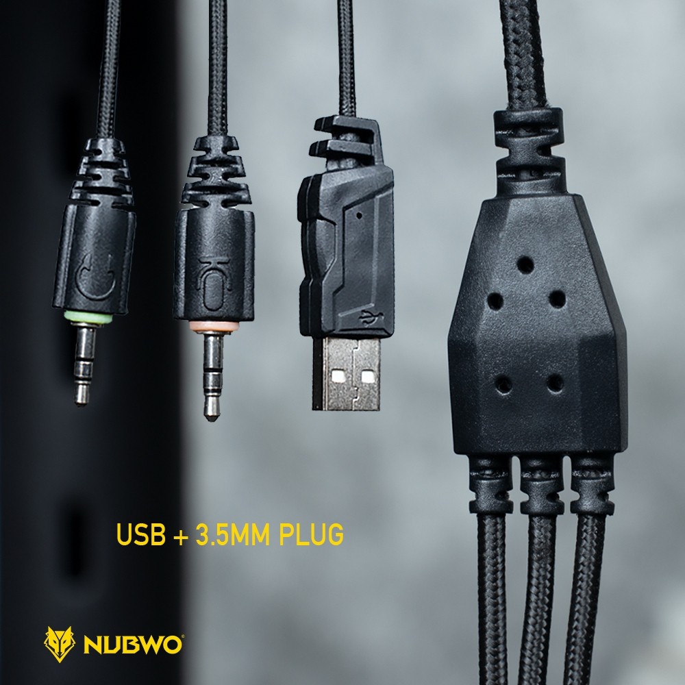 หูฟังเกมมิ่ง Nubwo N1 PRO Gaming Headset หูฟังคอม หูฟัง Stereo ประกันศูนย์ 1 ปี