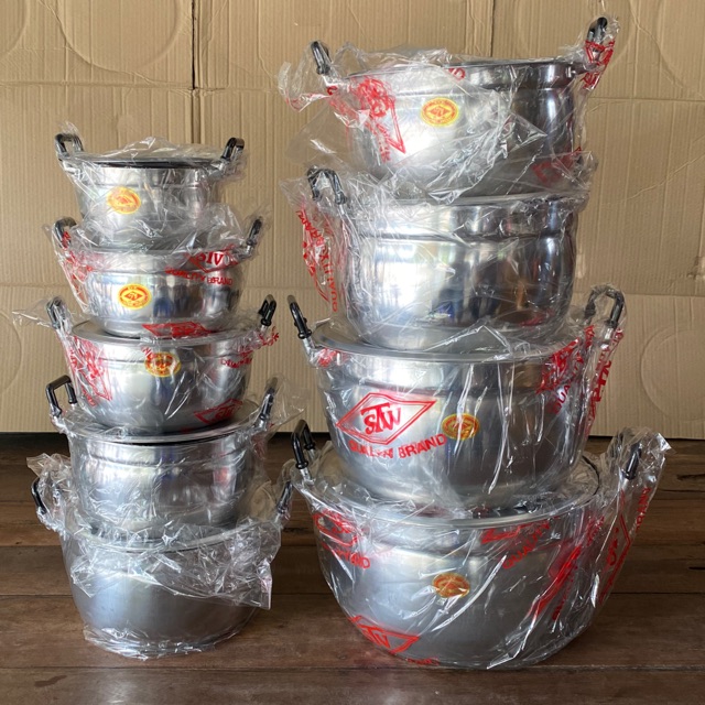 หม้อสองหู หม้อแกง ตราหัวม้า STVแยกใบเบอร์1632ซมบาง