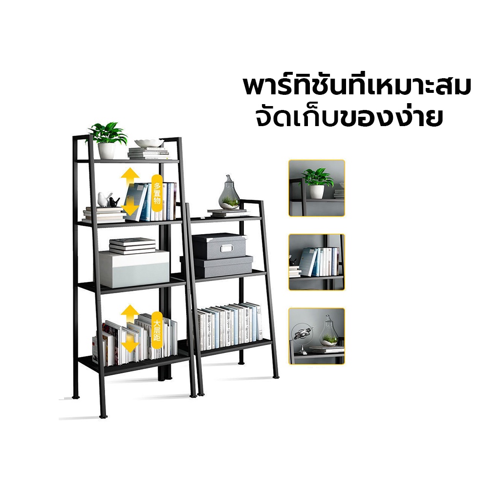 ชั้นวางของเหล็ก 34ชั้น ชั้นวางหนังสือสไตล์นอร์ดิก ของแต่งบ้าน กันสนิม