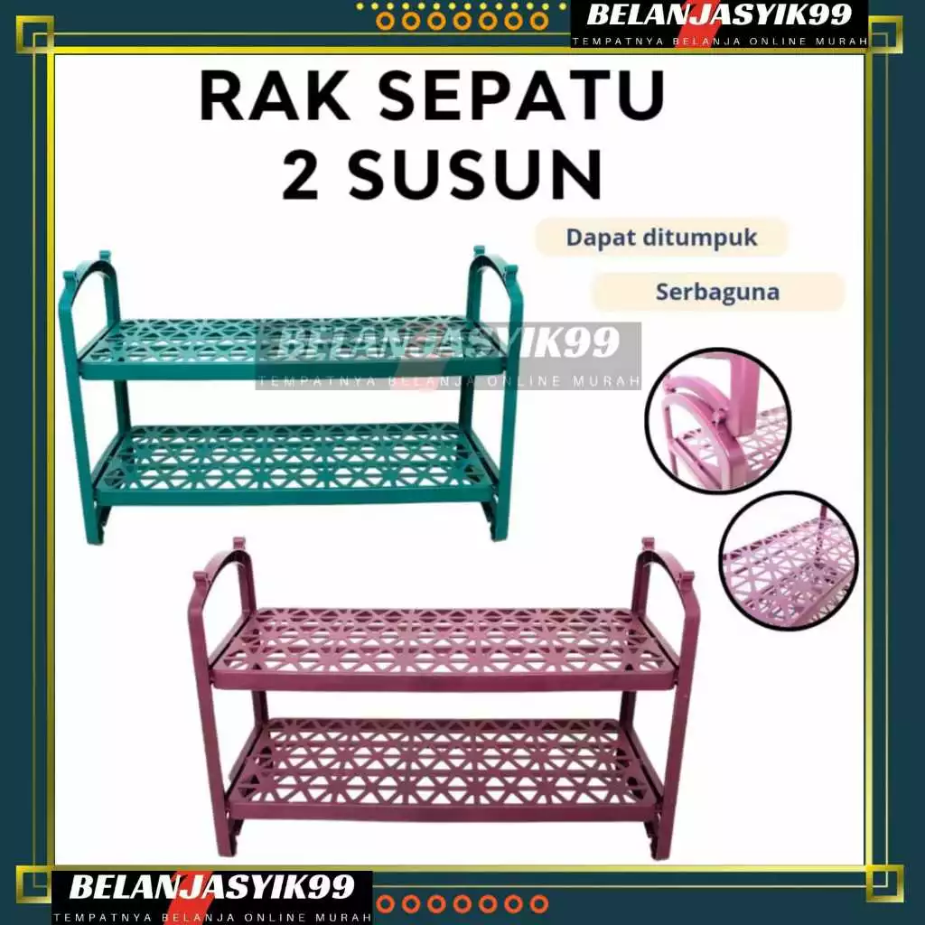 TRILINS แร็ครองเท้า 2 ชั้น / แร็ครองเท้าพลาสติก 2 ชั้น / แร็ครองเท้าพลาสติก / แร็ครองเท้าพลาสติก / แร็คพลาสติก / รองเท้าแตะ / แร็คอเนกประสงค์ 2 ชั้นสําหรับรองเท้า, รองเท้าแตะ / รองเท้าแตะ, รองเท้าแตะ, รองเท้าแตะ, รองเท้าแตะ, รองเท้าแตะ แร็ค — ของมงคลหมวดบ้านและฮวงจุ้ย