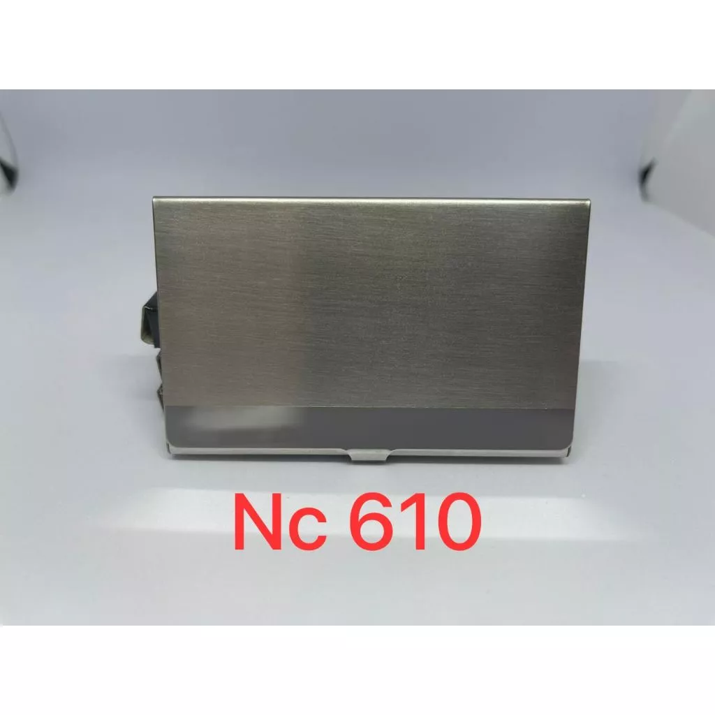 NC 610 l การ์ดชื่อ l ที่วางนามบัตรสแตนเลส l ที่ใส่บัตร ATM l ชื่อและโลโก้บริษัทที่ปรับแต่งได้ — ของมงคลหมวดการตั้งชื่อ