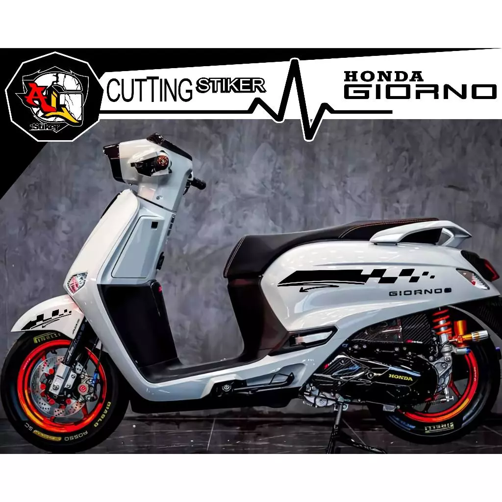 สติ๊กเกอร์ตัดสําหรับ HONDA GIORNO/G.3 MOTORCYCLE/MOTORCYCLE STICKER/HONDA GIORNO MOTORCYCLE STRIPING/SIMPLE STICKER