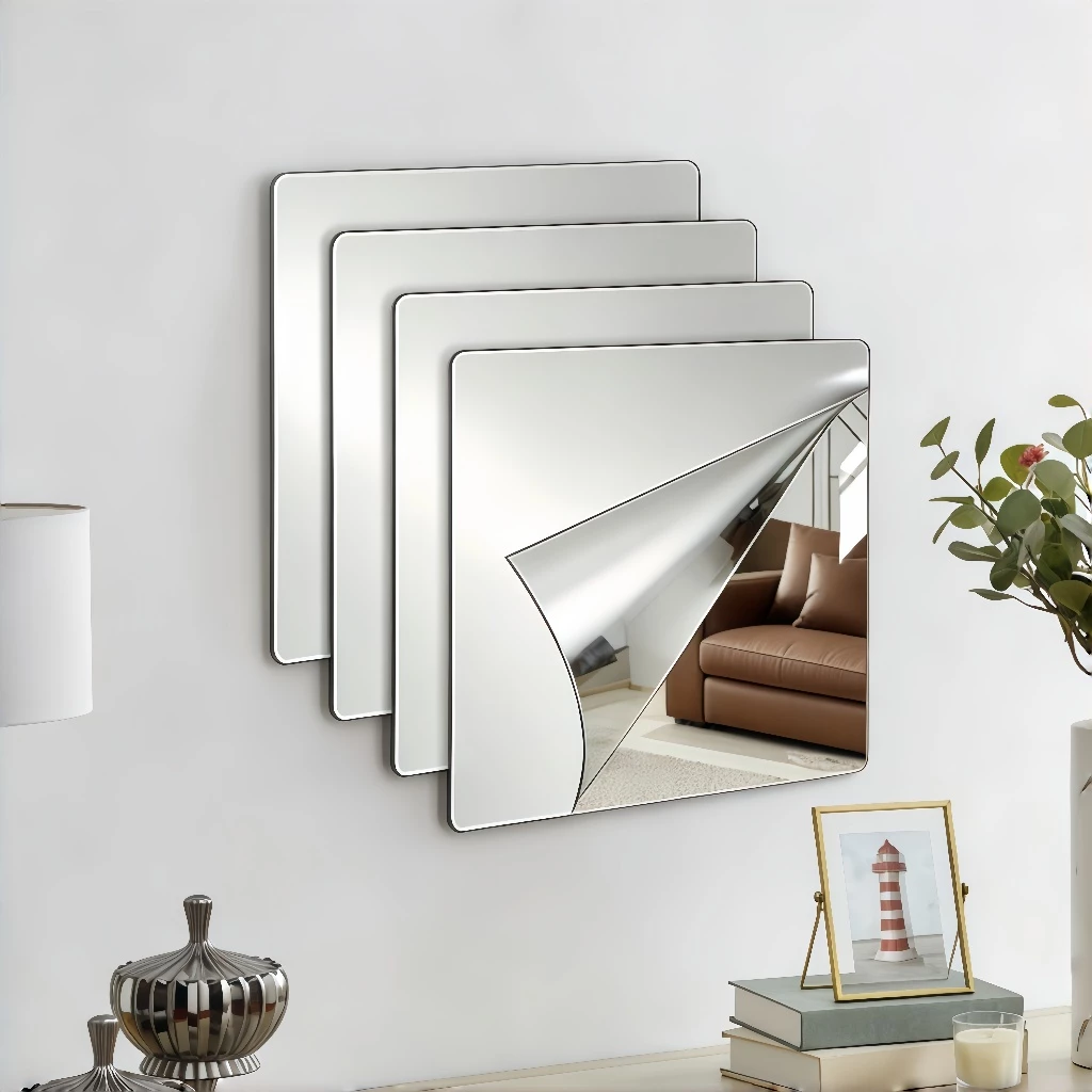 Mioter HOME Mirror กระจกอะคริลิค กระจกความงาม กระจกเต็มตัว กระจกติดผนัง 30X30 - Keep it incommodation Mirror ความงาม กระจกกระจก สติ๊กเกอร์กระจกห้องน้ํา กระจก Anti-Shatter กระจกติดผนัง กระจก — ของมงคลหมวดบ้านและฮวงจุ้ย