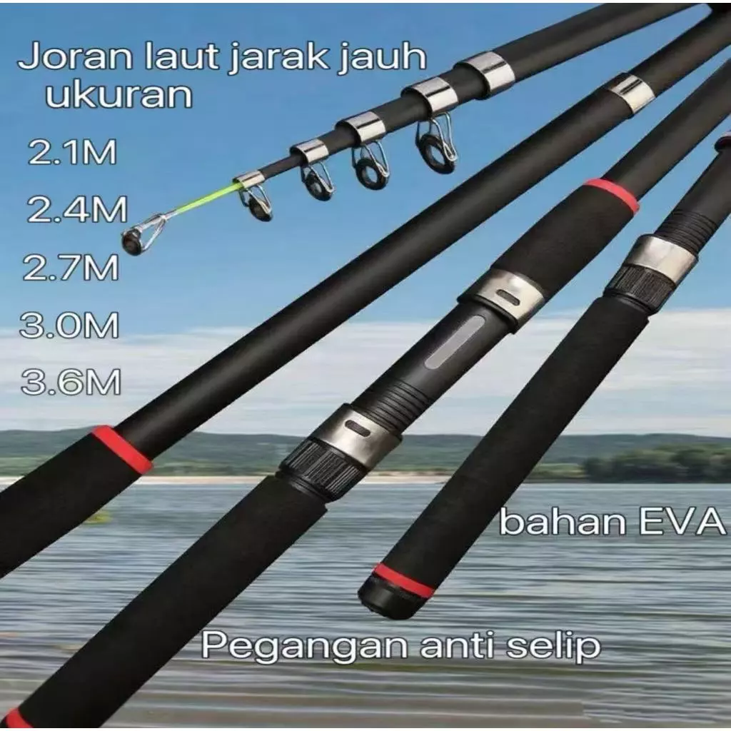 ล้อตกปลาทะเลระยะไกลคาร์บอนไฟเบอร์ (ความยาวตัวเลือก: 2.1 ม., 2.4 ม., 2.7 ม., 3.0 ม., 3.6 ม.) – อุปกรณ์ตกปลาทะเล, ดีไซน์สั้นพิเศษ, เหมาะกับคนรักที่จะพกพาเวลาเดินท — ของมงคลหมวดไลฟ์สไตล์และของขวัญ