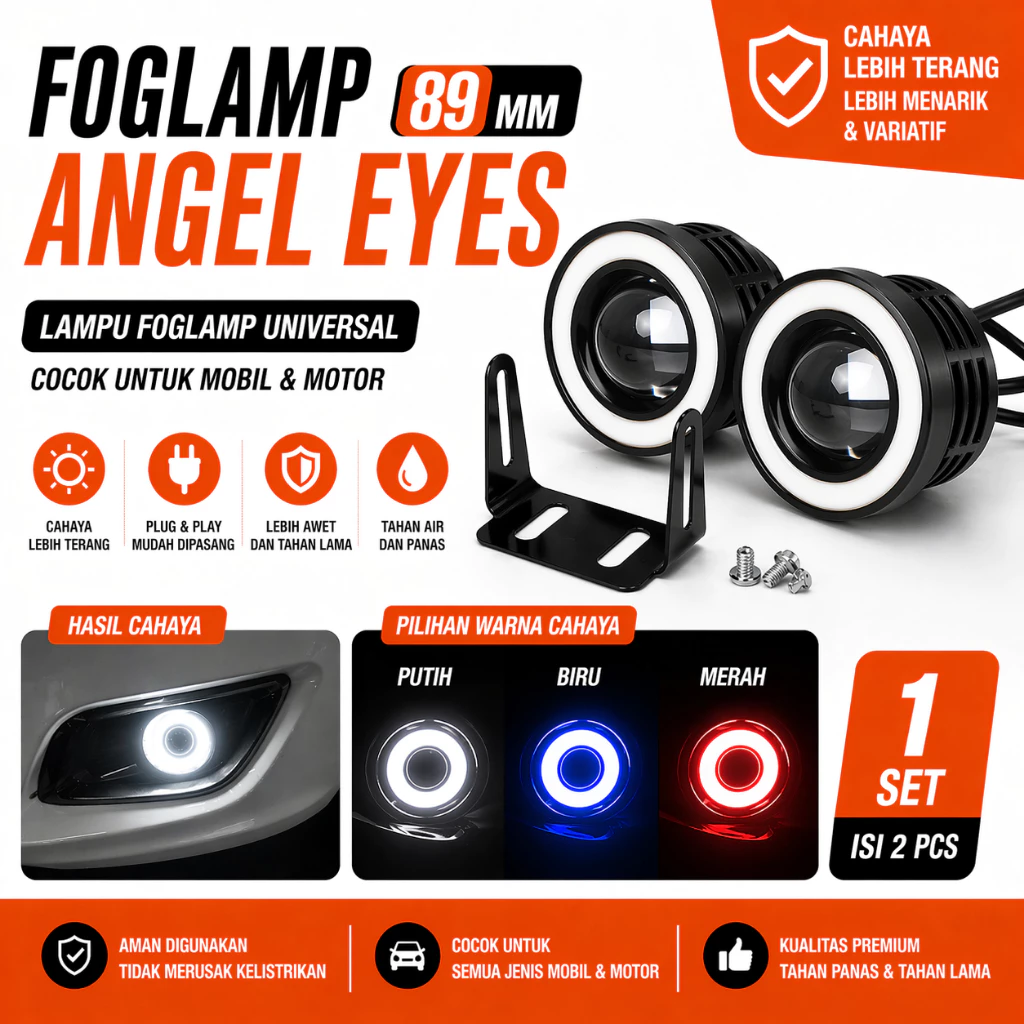หมอก ANGEL EYES FOGLAMP 89 มม. หมอก ANGEL EYES FOG LAMP