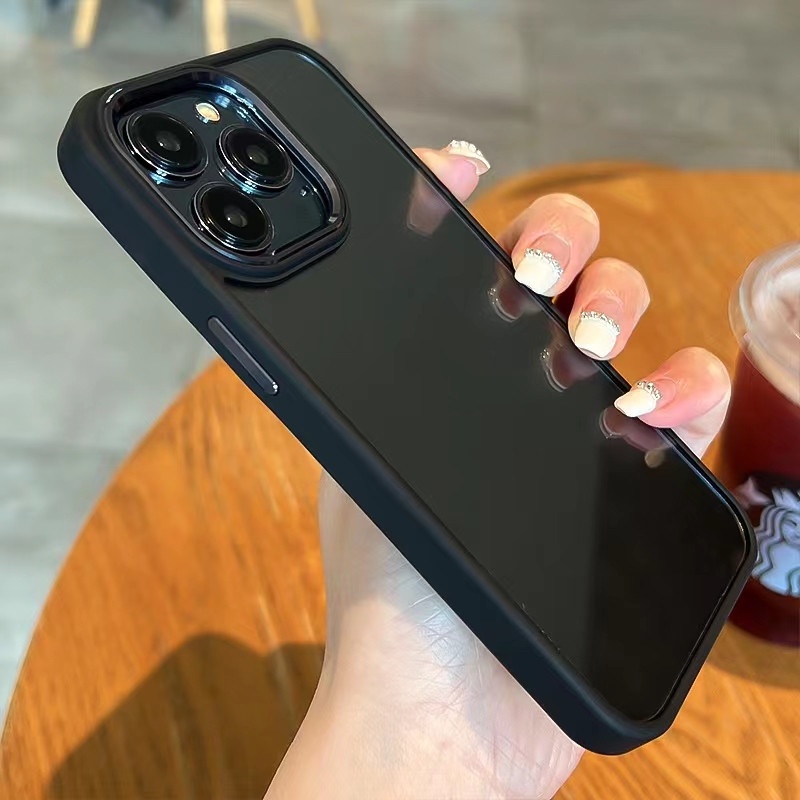 เคสโทรศัพท์มือถือ PC แข็ง แบบใส กันกระแทก ป้องกันกล้อง สําหรับ iPhone 13 14 12 11 Pro Max XR XS 7Plus 8Plus 6Plus 6sPlus 14Plus
