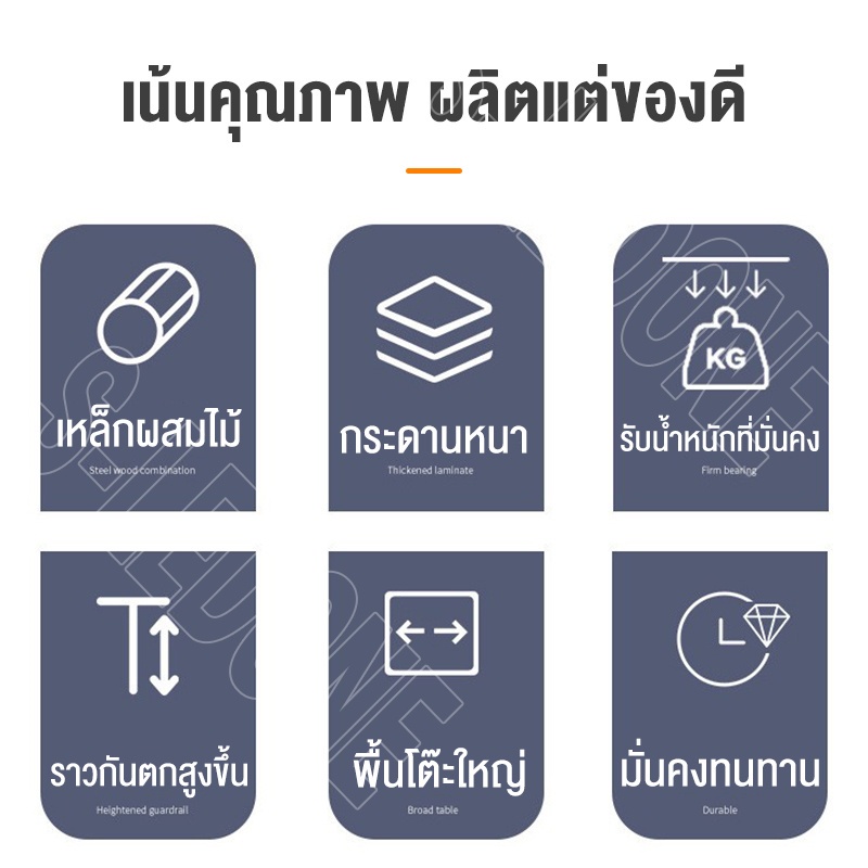 DCชั้นวางของในครัว 160CMชั้นวางไมโครเวฟ ชนิดไม้โครงเหล็ก ชั้นวางของพร้อมตู้เก็บของในครัว แข็งแรง ดูดีตา