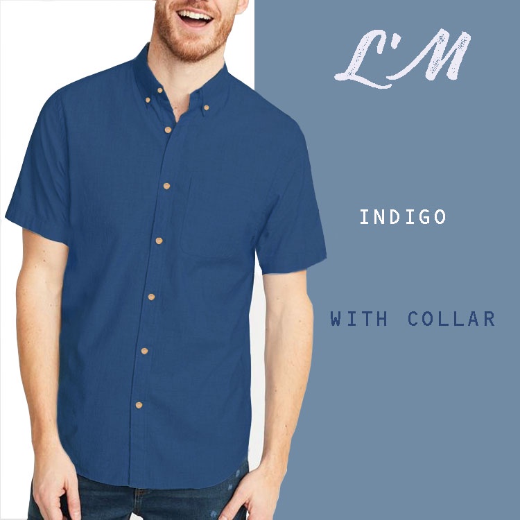 เหลือ157ใส่โค้ดMAYINC30 แขนสั้น 11 สี เกาหลีฝุดๆ เสื้อเชิ้ตผู้ชาย เสื้อเชิ้ตคอปก แขนสั้น  LM mens style