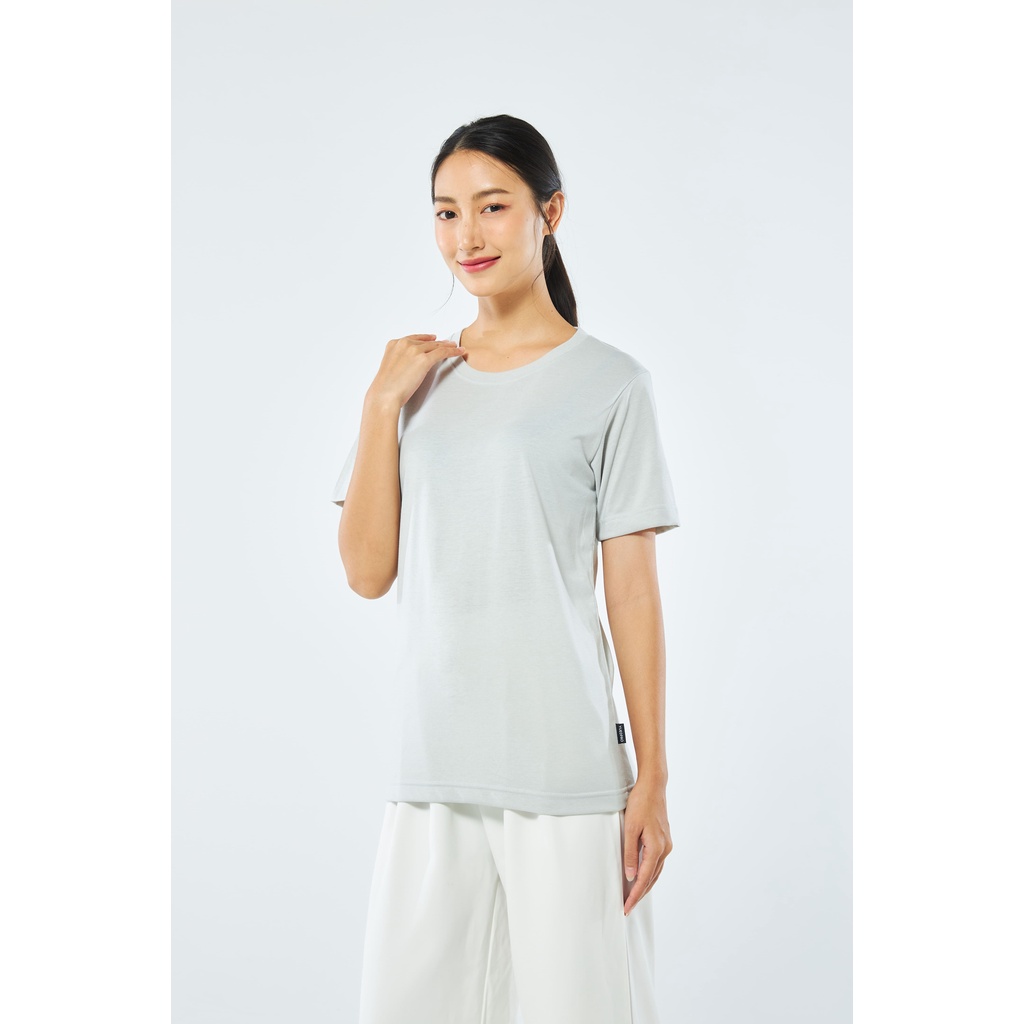 Yuedpao No1 เสื้อยืด ไม่ย้วย ไม่หด ไม่ต้องรีด ผ้านุ่มใส่สบาย Ultrasoft NonIron เสื้อยืดสีพื้น เสื้อยืดคอกลมWarmNeutral