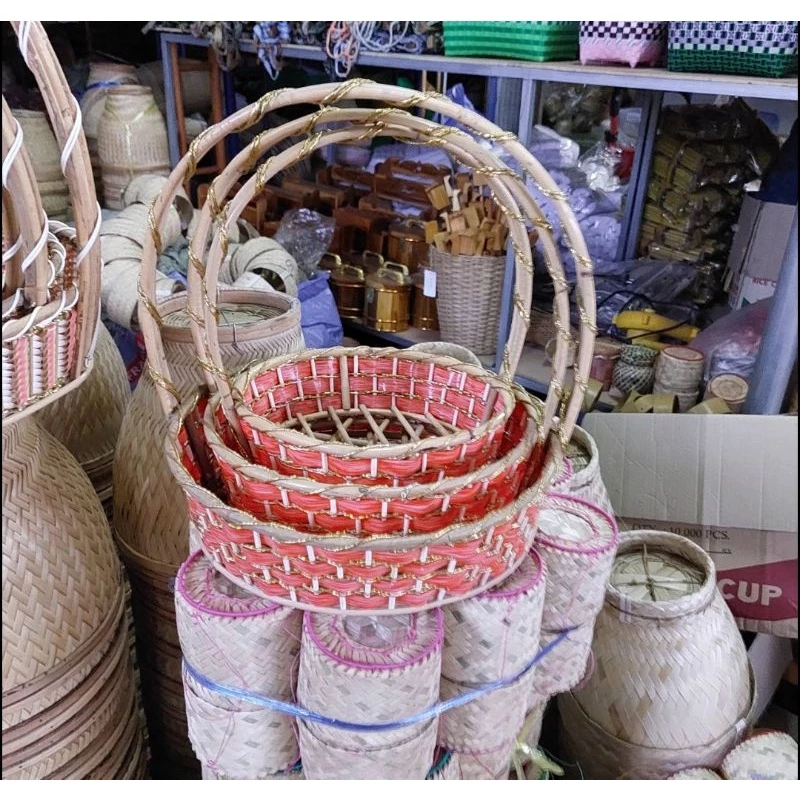 กระเช้าของขวัญปีใหม่ กระเช้าของฝาก กระเช้าหวายวงกลม กระเช้าหวายวงรี กระเช้า กระเช้าปีใหม่ กระเช้าของขวัญ ตะกร้าใส่ผลไม้ — ของมงคลหมวดการงานและธุรกิจ