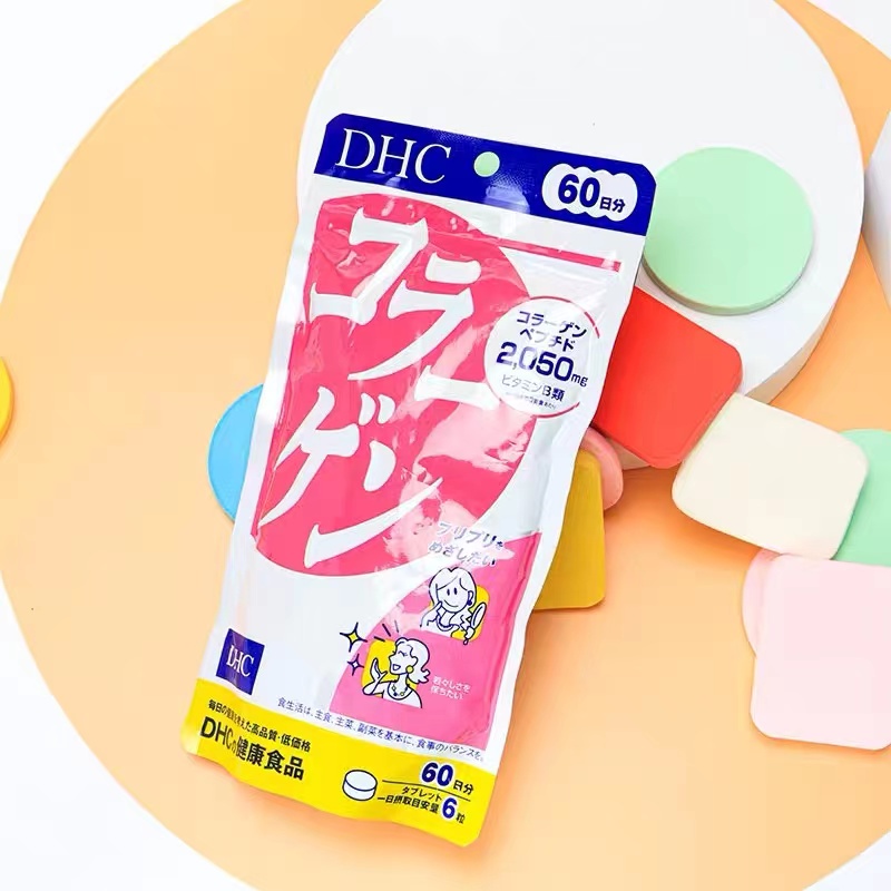 เตรียมจัดส่งDHC Collagen อาหารเสริม คอลลาเจน บำรุงผิว เรียบเนียน กระชับ ชุ่มชื้น 360 เม็ดใน 60 วัน ของแท้ จากญี่ปุ่น