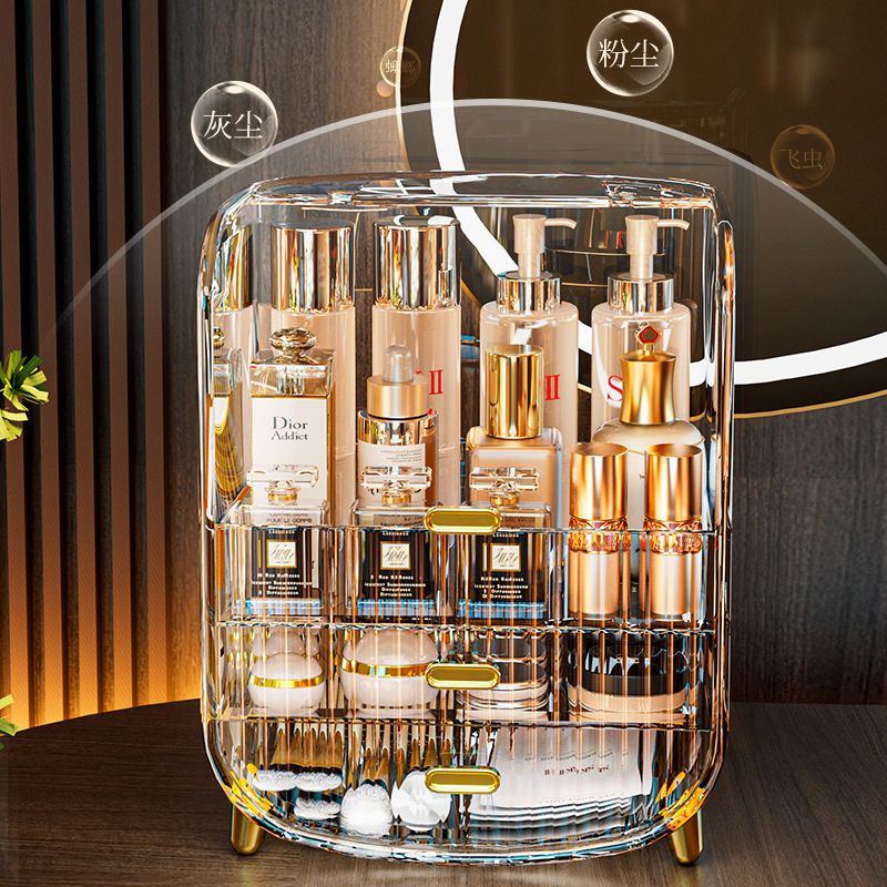 พร้อมส่ง กล่องเก็บเครื่องสําอาง ผลิตภัณฑ์ดูแลผิว โต๊ะเครื่องแป้ง หน้ากาก ลิปสติก แปรงแต่งหน้า ลิ้นชัก ชั้นเก็บของในห้องน้ํา
