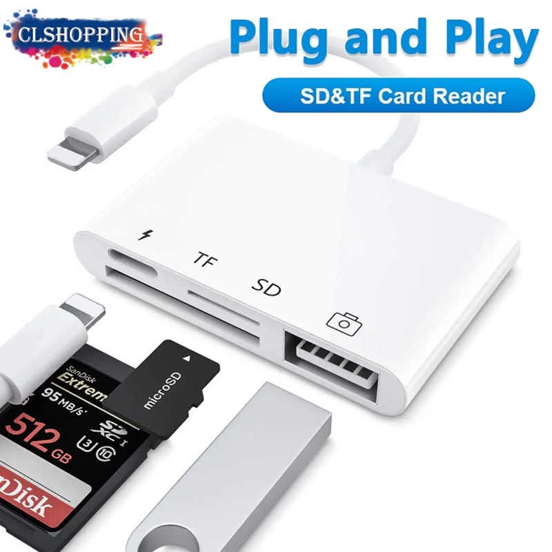 เครื่องอ่านการ์ด iPhone 4 in 1