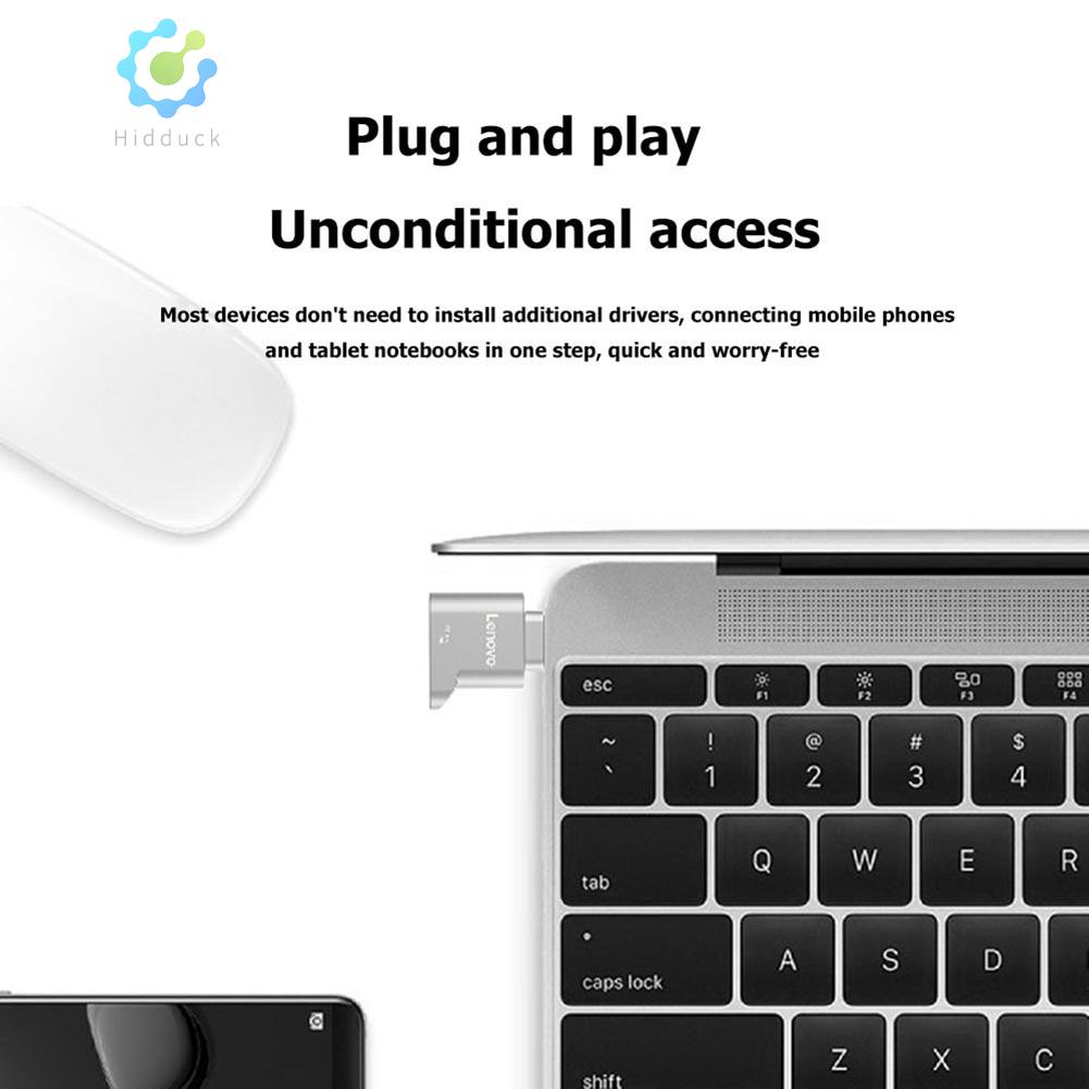 Au เครื่องอ่านการ์ดหน่วยความจํา Lenovo D201 USB C TF Type C เป็น TF ขนาดเล็ก สําหรับ La Hidduckth