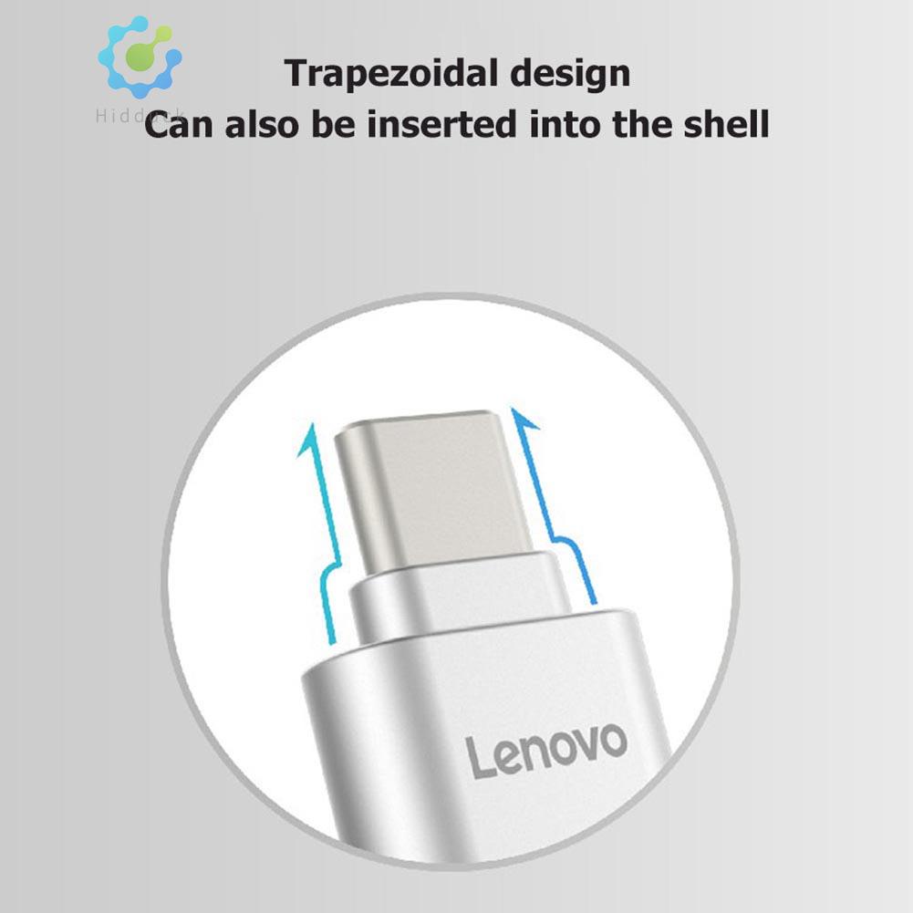 Au เครื่องอ่านการ์ดหน่วยความจํา Lenovo D201 USB C TF Type C เป็น TF ขนาดเล็ก สําหรับ La Hidduckth