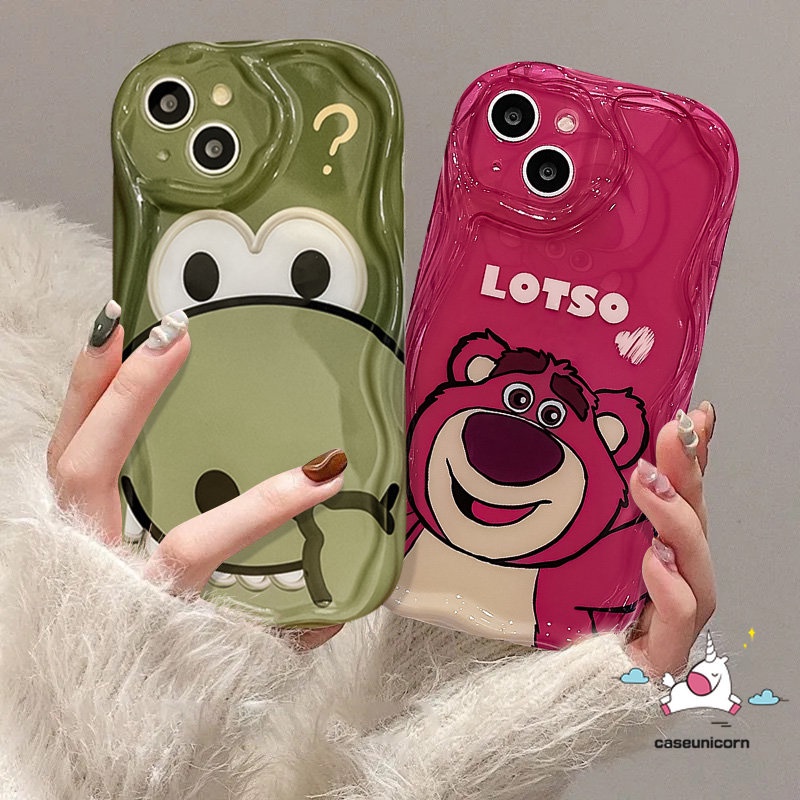 เคสโทรศัพท์มือถือ ขอบโค้ง ลายไดโนเสาร์ สตรอเบอร์รี่ หมีน่ารัก สําหรับ OPPO A16 A7 A12 A57 A38 A78 A52 A58 A15 A92 A1k A74 A95 A54 A77 A55 A31 A17k A5s A16s A77s A17 A35 A53 A33 A3s A32 A12E A9 A5