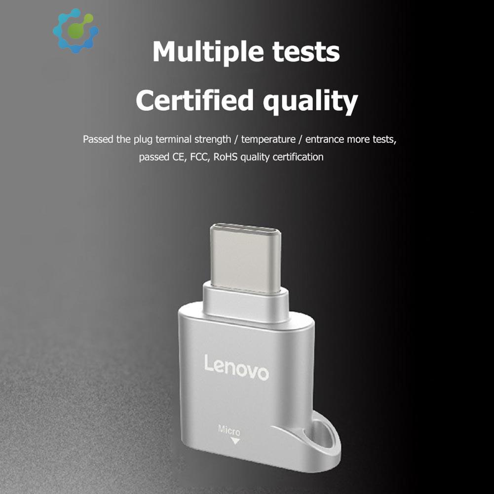 Au เครื่องอ่านการ์ดหน่วยความจํา Lenovo D201 USB C TF Type C เป็น TF ขนาดเล็ก สําหรับ La Hidduckth