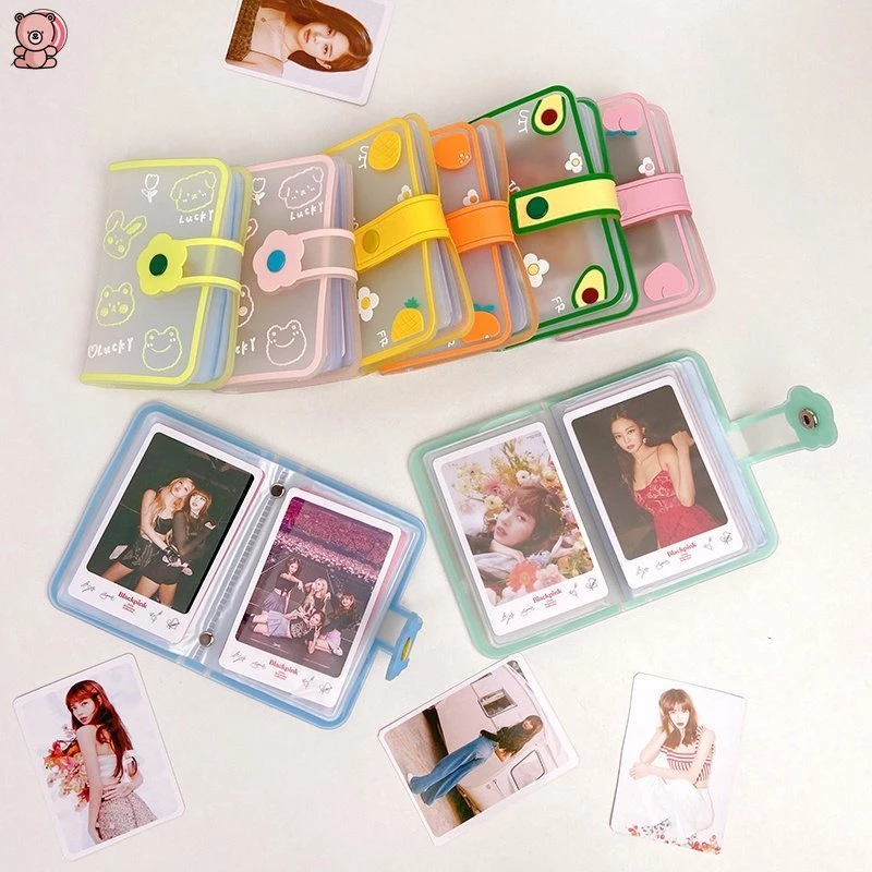 ช่องใส่การ์ด 20 ช่อง พร้อมที่ใส่การ์ด ปุ่ม / สมุดใส่นามบัตร พิมพ์ลายการ์ตูนน่ารัก YUE — ของมงคลหมวดการตั้งชื่อ