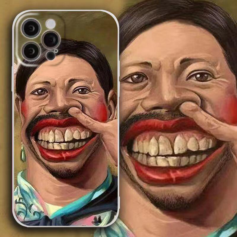 เคสโทรศัพท์มือถือ กันตก ลายตลก สร้างสรรค์ สําหรับ IPhone 12 Pro Max X XR XS Max SE Apple 7 Plus 8 Plus IPhone 13 Pro Max IPhone 14 Pro Max