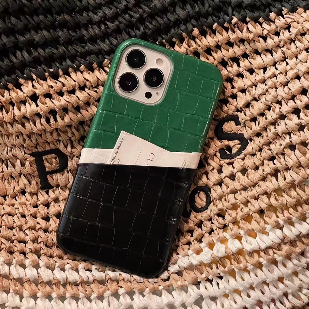 พร้อมส่ง เคสโทรศัพท์มือถือหนังจระเข้แข็ง พร้อมช่องใส่บัตร สําหรับ iPhone15 15promax 14 14promax 14pro 14plus iPhone13promax 13pro 13 iPhone11 12 12promax iPhone11promax