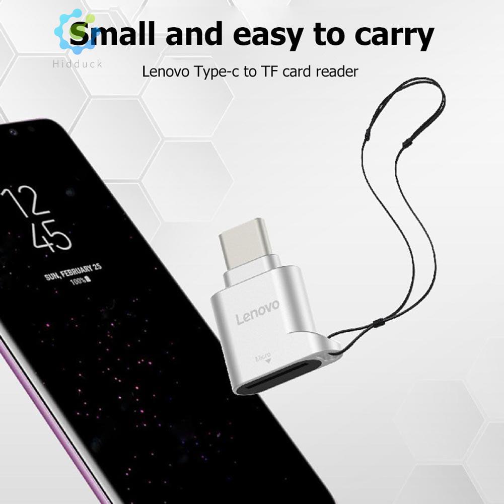 Au เครื่องอ่านการ์ดหน่วยความจํา Lenovo D201 USB C TF Type C เป็น TF ขนาดเล็ก สําหรับ La Hidduckth