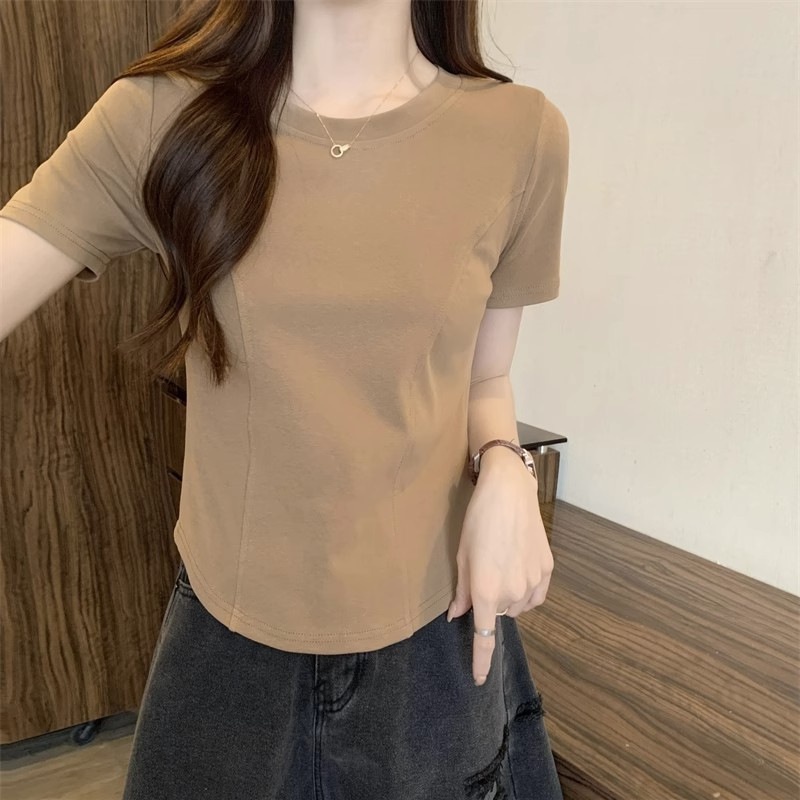 CinGoo เสื้อยืดแขนสั้น ทรงสลิมฟิต สําหรับผู้หญิง SB8304