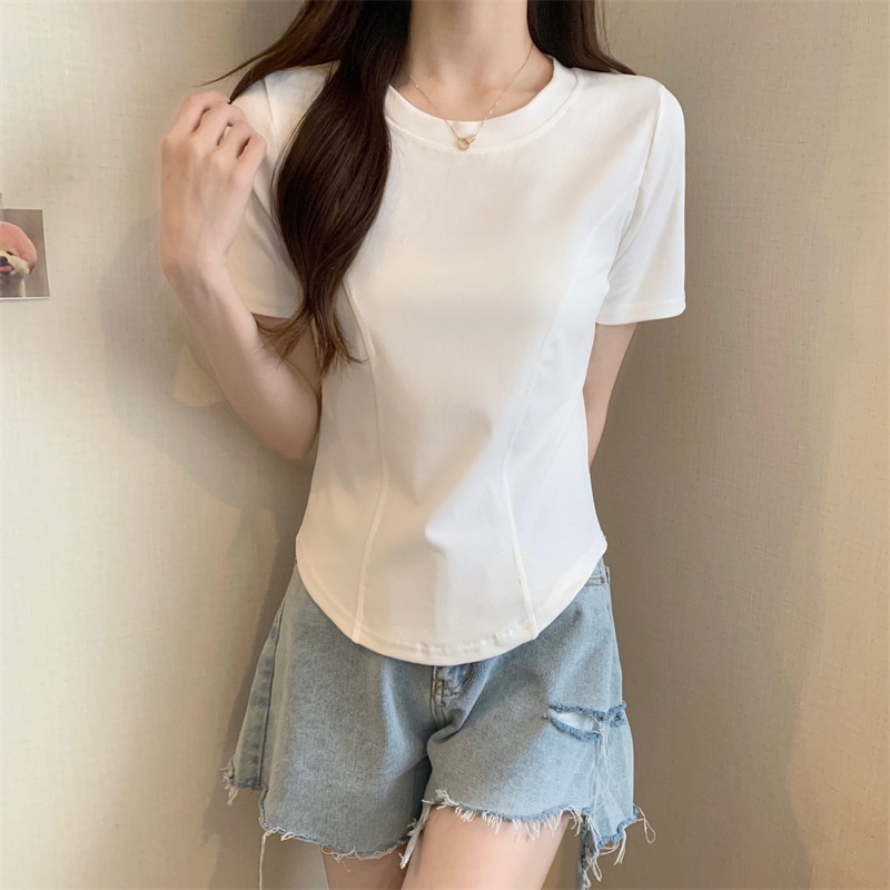 CinGoo เสื้อยืดแขนสั้น ทรงสลิมฟิต สําหรับผู้หญิง SB8304