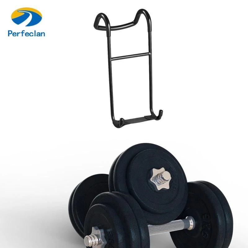 Perfeclan Dumbbell Spotter Hook Dumbbell Spotter Hanger Connector โลหะทนทานแบบพกพา