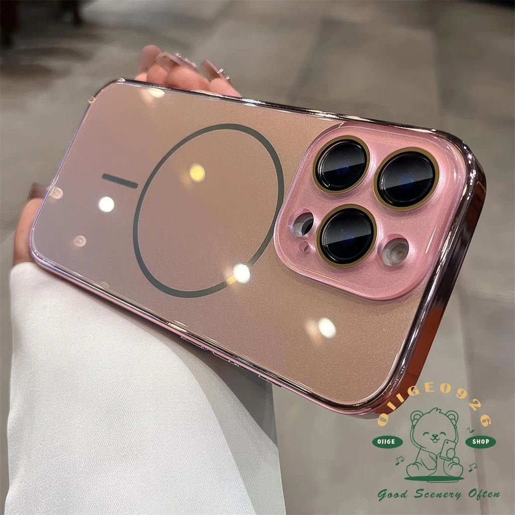 ความรู้สึกน้ําแข็งเปลือกแก้วแม่เหล็ก เคสโทรศัพท์ ไอโฟน16 มือโปร สูงสุด 15 14 13 12 11 ปลอกสําหรับเคส ไอโฟน ซิลิโคนเปลือกนิ่ม ทีพียู กันกร