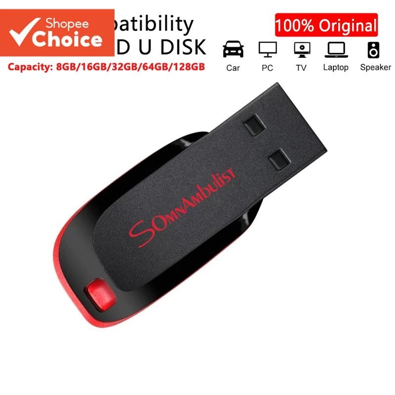 ไดรฟ์ปากกา SomnAmbulist 1GB ถึง 32GB USB2.0 แฟลชไดรฟ์กันน้ําความเร็วสูงสําหรับโทรศัพท์ลําโพงพีซี