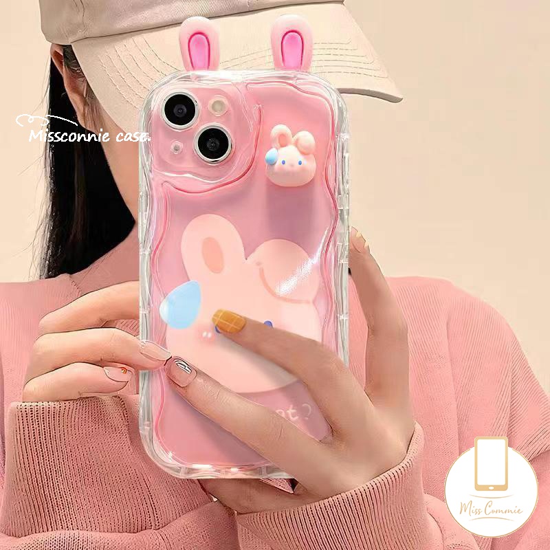 เคสโทรศัพท์มือถือ Tpu นิ่ม ขอบโค้ง ลายการ์ตูนกบ หมี 3D สร้างสรรค์ สําหรับ IPhone 11 15 7plus 14 12 13 15 Pro MAX X XR 6s 7 6 8 Plus XS MAX SE 2020