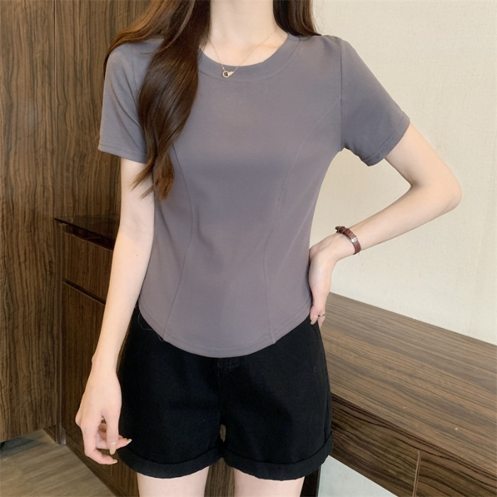 CinGoo เสื้อยืดแขนสั้น ทรงสลิมฟิต สําหรับผู้หญิง SB8304