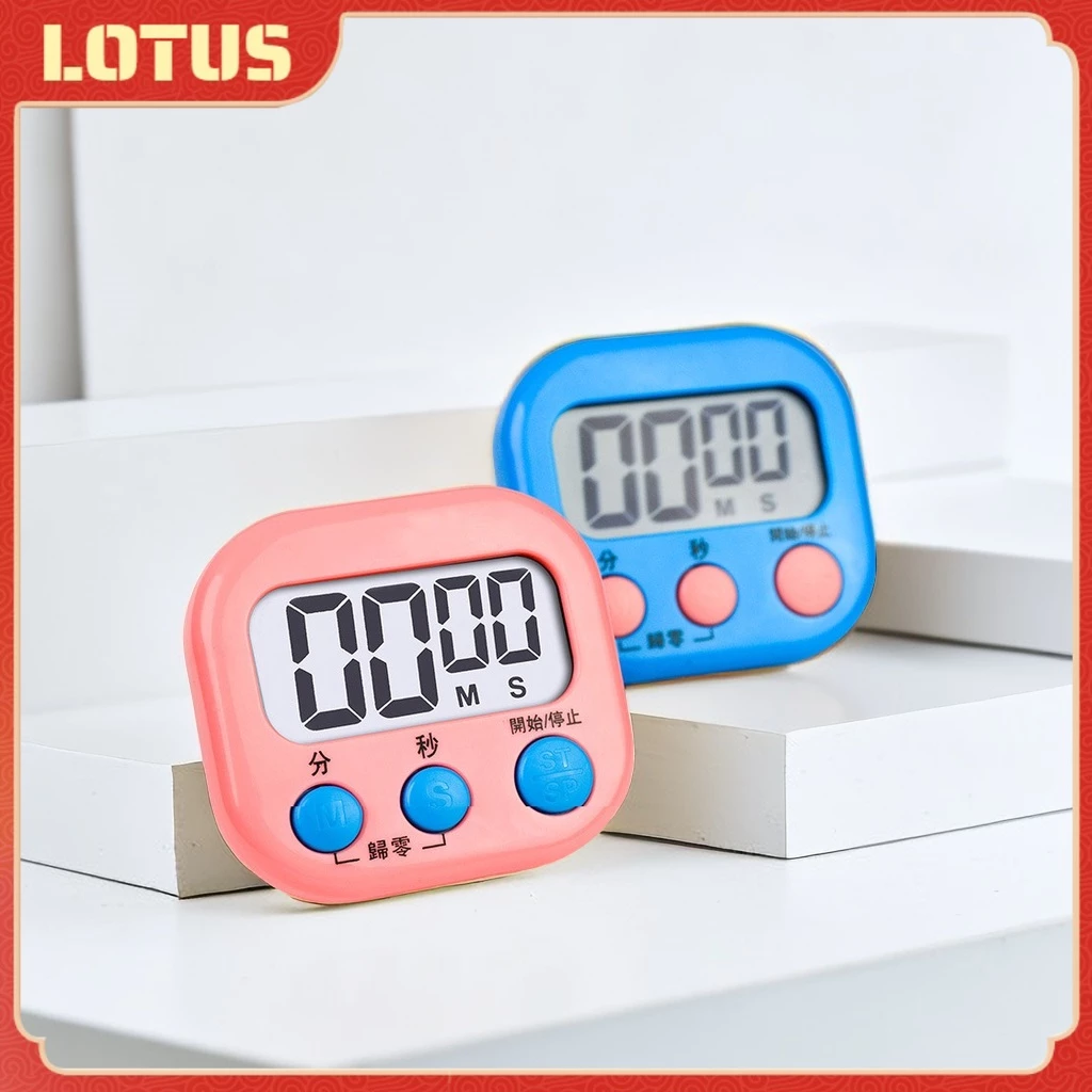 นาฬิกาจับเวลา ตั้งเวลาทำอาหาร นาฬิกาจับเวลาในครัว Digital Kitchen Timer หน้าจอใหญ่ มีเสียงแจ้งเตือนเมื่อเวลาเสร็จ
