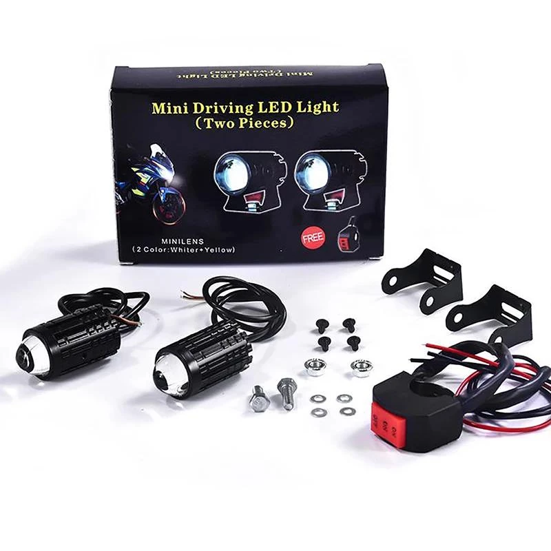 MOVATEK ไฟสปอร์ตไลท์ LED 12V สำหรับมอเตอร์ไซค์