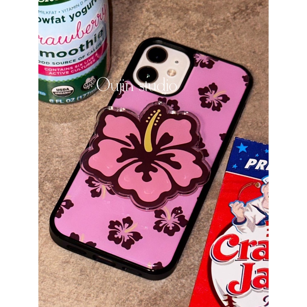 เคสโทรศัพท์มือถือ ลายใบโคลเวอร์สี่แฉก สีโรสโกลด์ สไตล์เกาหลี สําหรับ 15pro 13pro 14promax 12 11