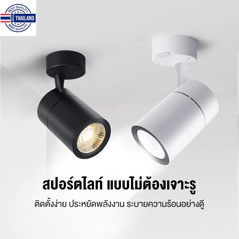 【ในสต็อก】ไฟตกแต่งเพดาน ไฟประดัตกแต่ง Track light ไฟ led โคมไฟไร้สาย ไฟติดตามหรี่ได้ ไฟดาวน์ไลท์ led ไฟแต่งร้าน สปอร์ตไลท — ของมงคลหมวดการงานและธุรกิจ