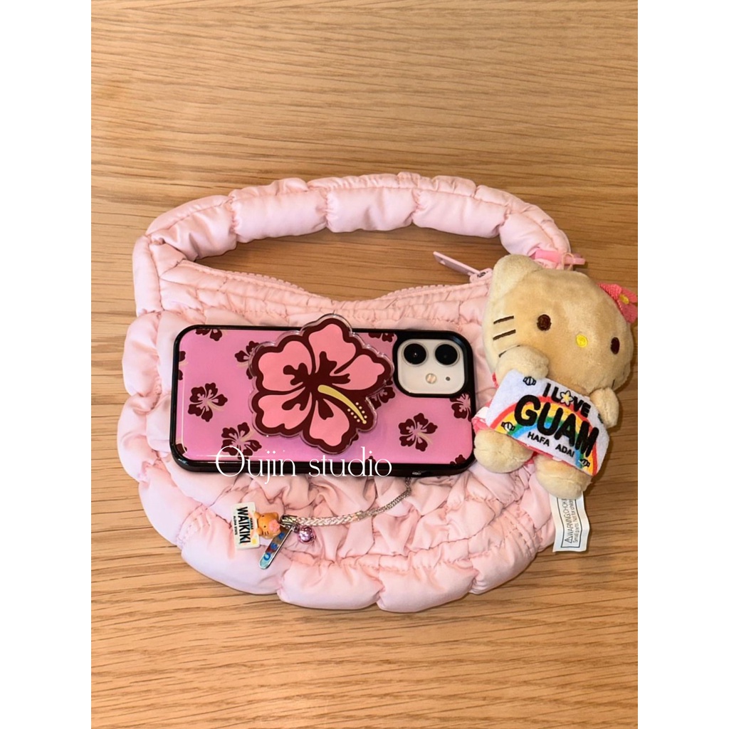เคสโทรศัพท์มือถือ ลายใบโคลเวอร์สี่แฉก สีโรสโกลด์ สไตล์เกาหลี สําหรับ 15pro 13pro 14promax 12 11