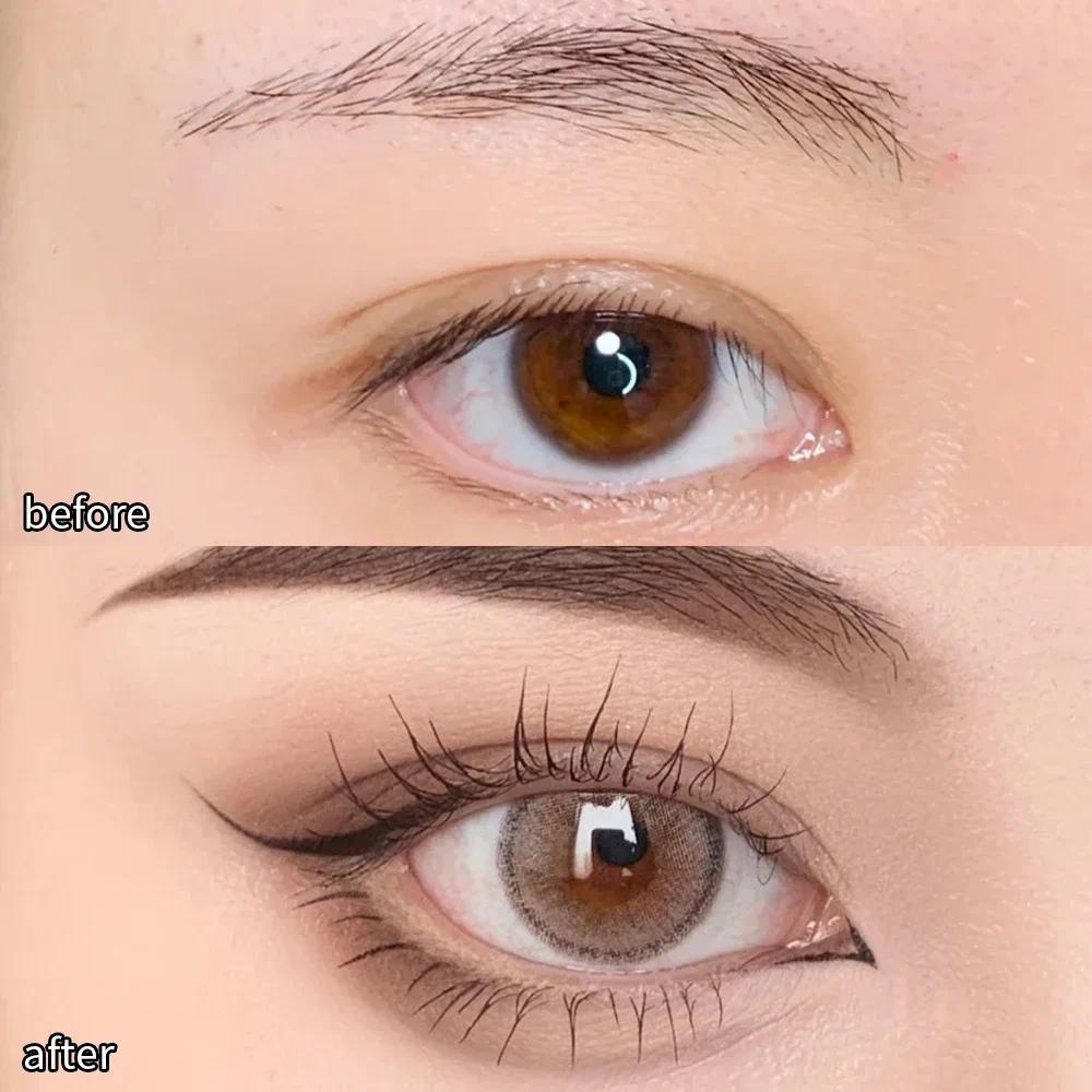 ปากกาอายไลเนอร์ เนื้อแมตต์ แห้งเร็ว กันน้ํา ติดทนนาน สีดํา สีน้ําตาล