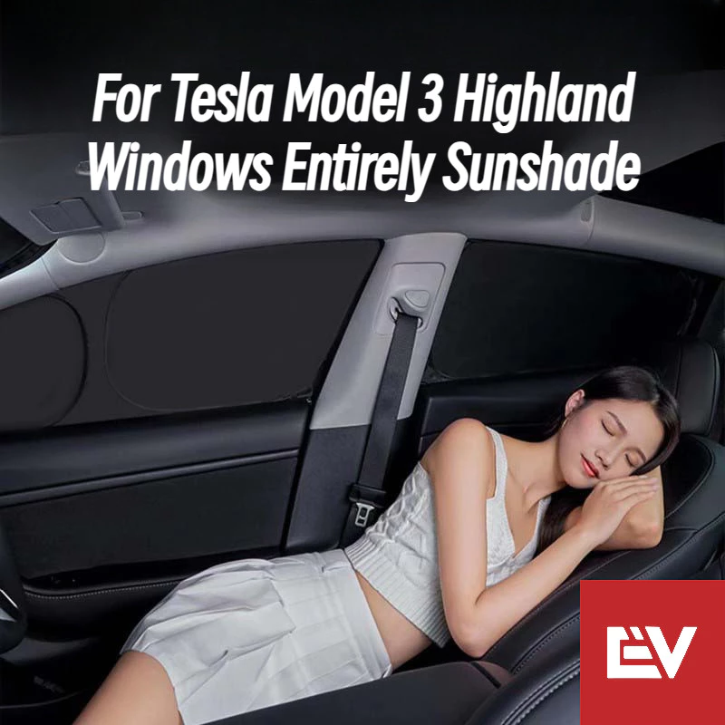 ม่านบังแดด Tesla Model 3 Highland ครบชุดหน้าต่าง