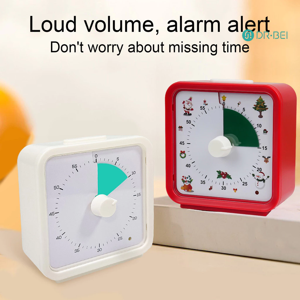 Dr.bei Visual Kitchen Timer สําหรับเด็ก ic Countdown Timer for Study And Kitchen Easy Setting Range Clear Display Office Worker Timer for Student Chefs