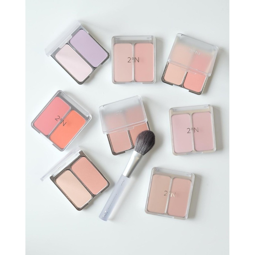 พร้อมส่ง ถูกที่สุด ของแท้ 2aN DUAL CHEEK 9 g บลัชออนทูโทน