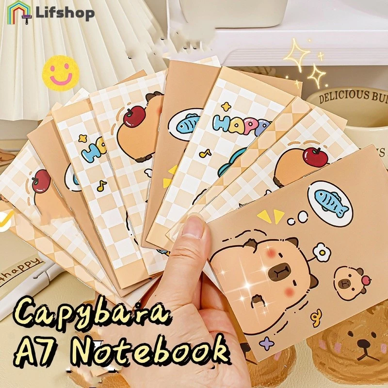 โน๊ตบุ๊ค คาปิบาระ ก7 - น่ารัก มินิขนาดเล็กกระเป๋า สมุดบันทึก -แบบพกพาน่ารักการ์ตูนบันทึกบันทึกบันทึกบันทึกบันทึกบันทึกบันทึกบันทึก-หนาเขียนบัญชีแยกประเภทมือ-โรงเรียนสํานักง — ของมงคลหมวดไลฟ์สไตล์และของขวัญ
