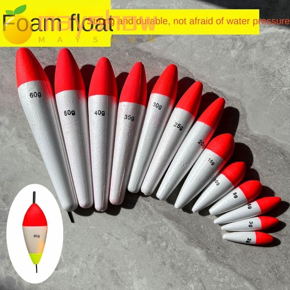 Mayshow 5PCS EVA Fishing Float, Rock Fishing Sea Fishing Buoy, Hot 2g-50g Insertable luminous stick Dual-purpose Sea Fishing Floats ตกปลาทะเล