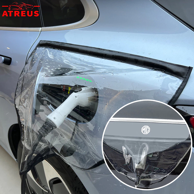ผ้าคลุมพอร์ตชาร์จแม่เหล็ก MG ZS EV ตรงรุ่น